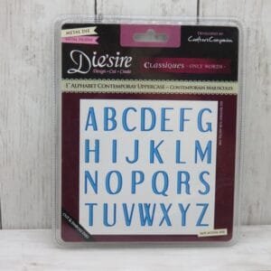1” alphabet contemporary uppercase-dies