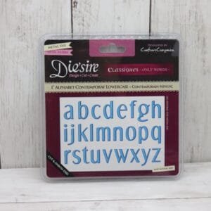 1" Alphabet Contemporay Lowercase - Dies