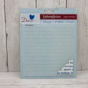 happy birthday-embossing folder