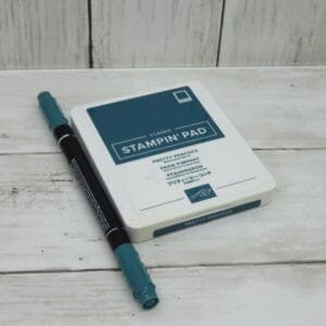 Pretty Peacock ink pad and marker pen